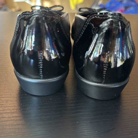 SAS Women's Coco Ballet Flat Black Bow Leather size 5.5 M - Picture 4 of 10
